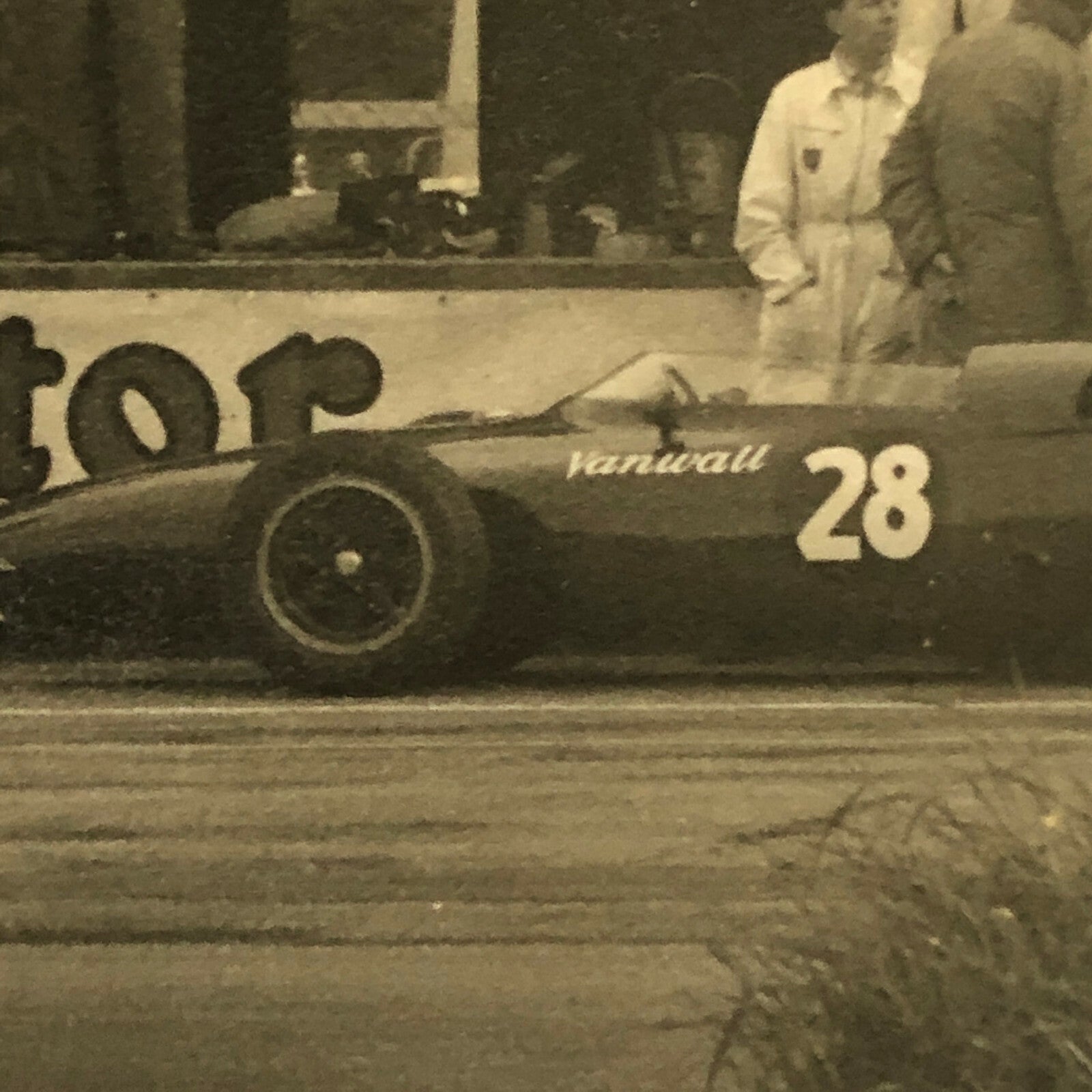 Vintage Car Racing Photo Photograph Print - Silverstone Race Track 