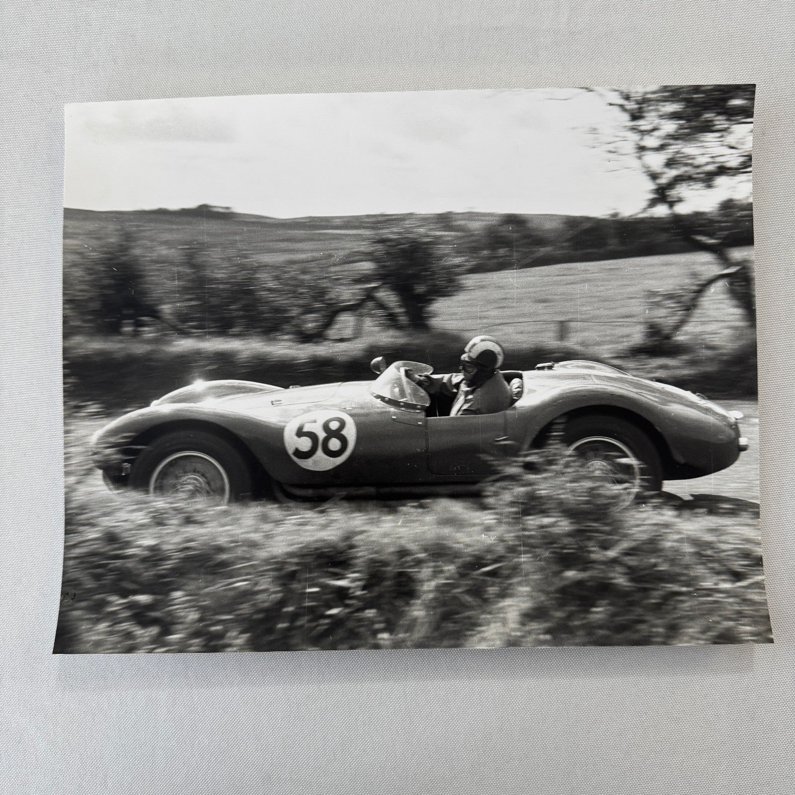 1954 Dundrod TT Racing Photo Maserati A6GCS Photograph Motorsport Modern Print