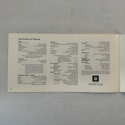 1977 Cadillac Eldorado Car Sales Brochure Catalog Eldorado Custom Biarritz