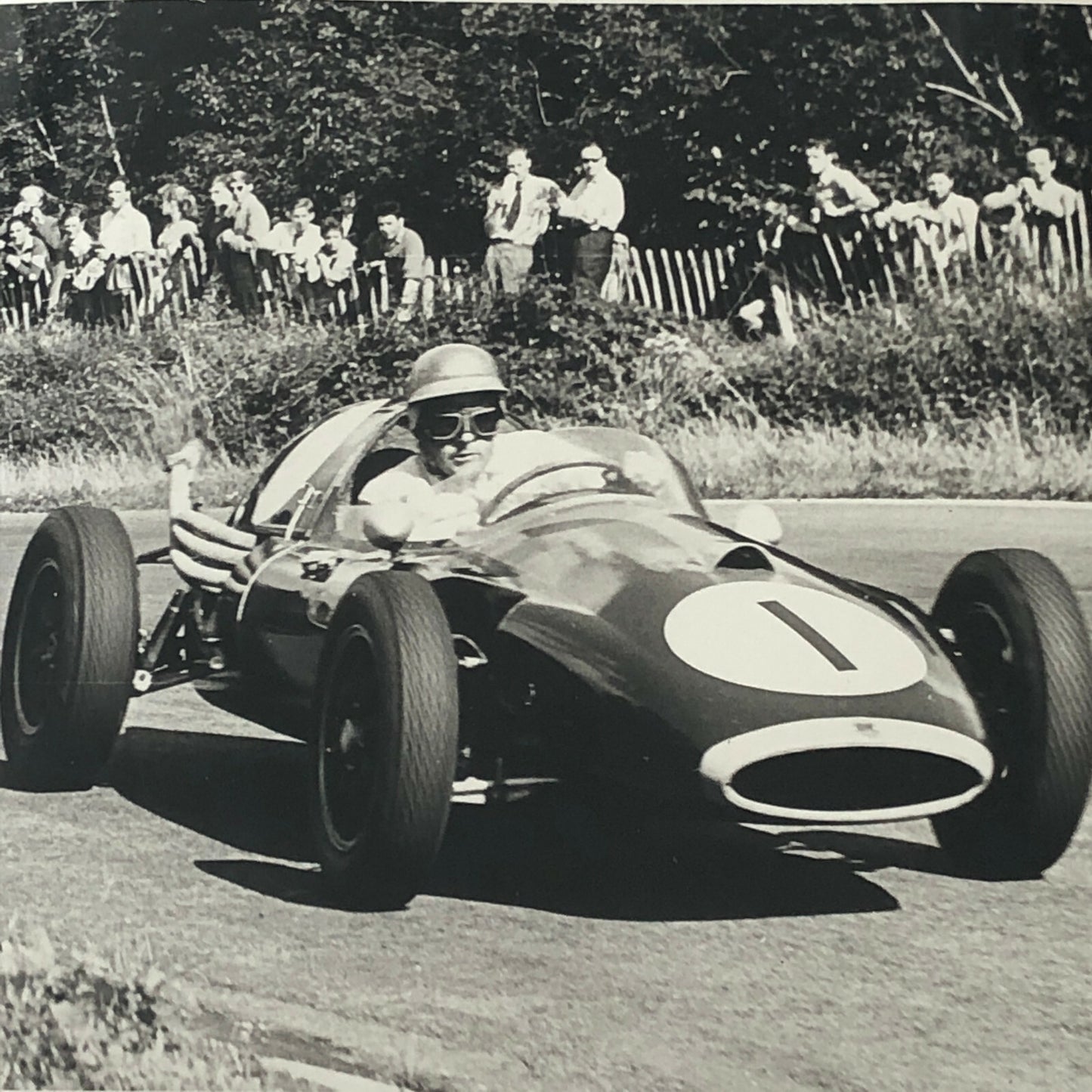 Vintage Racing Photo Photograph Jack Brabham - Autocar Magazine 1958 