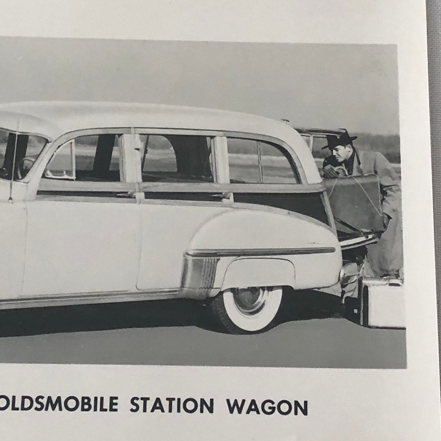 1949 Oldsmobile Series 76 Futuramic Station Wagon Factory Press Photo Photograph