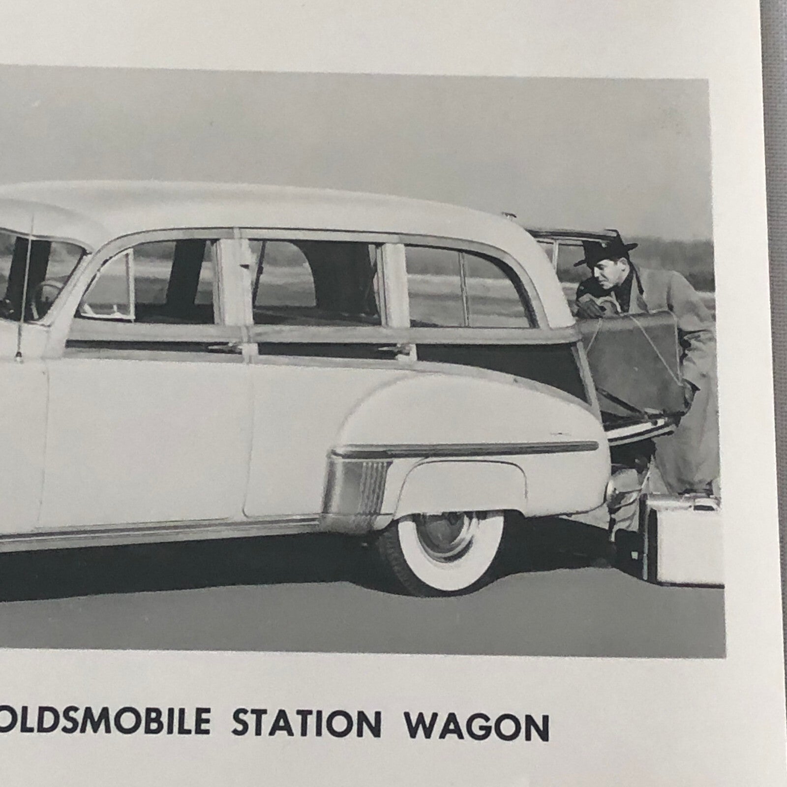 1949 Oldsmobile Series 76 Futuramic Station Wagon Factory Press Photo Photograph