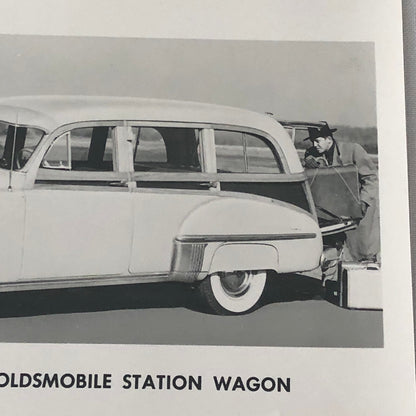 1949 Oldsmobile Series 76 Futuramic Station Wagon Factory Press Photo Photograph