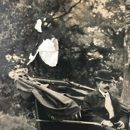 Vintage Photograph Photo Early Antique Car with Driver
