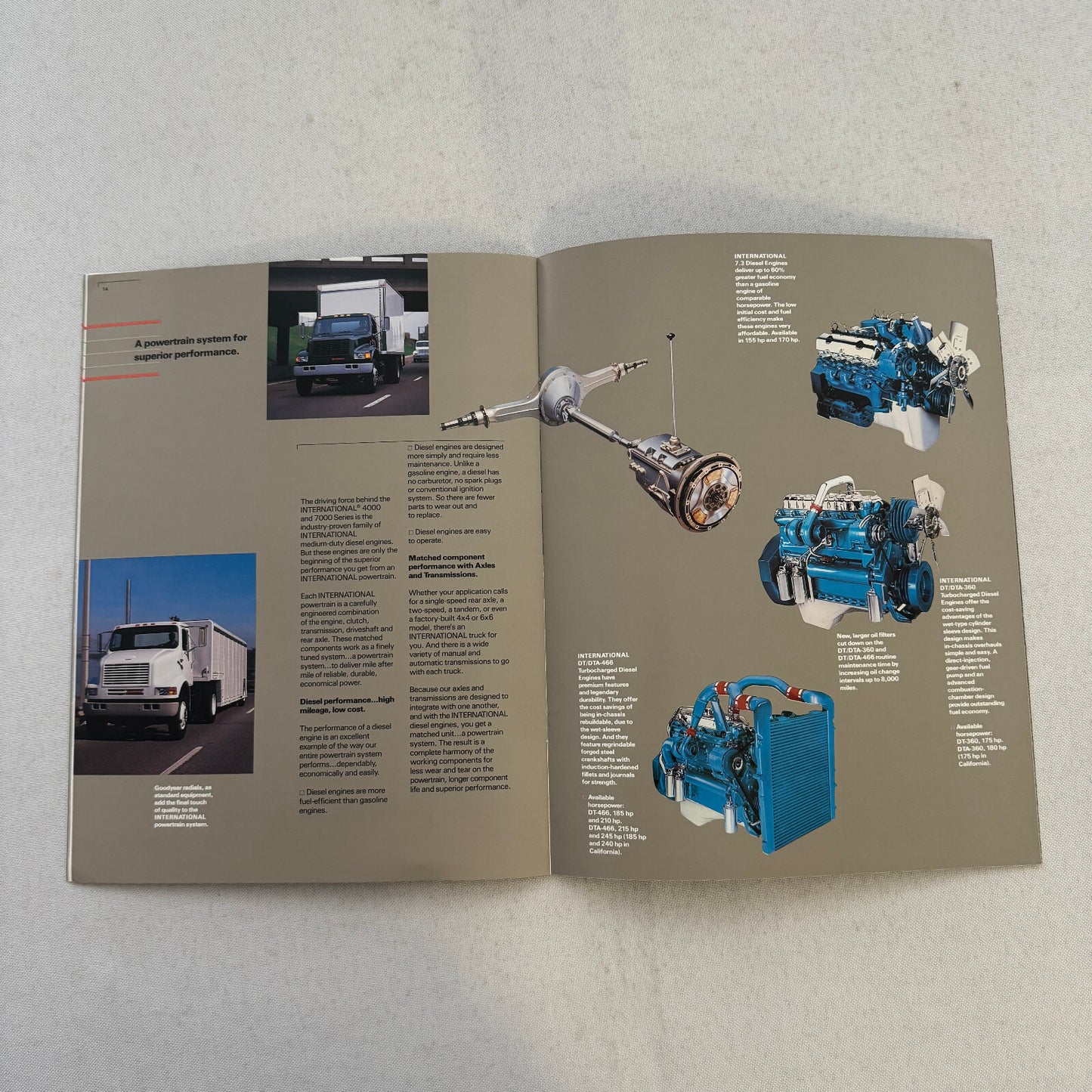 International 4000 and 7000 Series Truck Sales Brochure Catalog Advertising