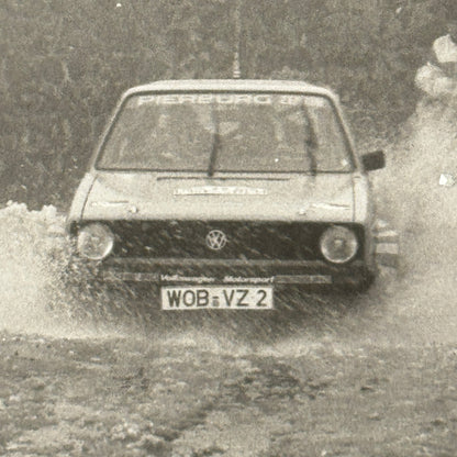 1980 Rallye Monte Carlo Press Photo Photograph DPPI Volkswagen VW Golf GTi
