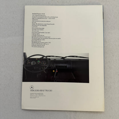 Mercedes Benz Truck Sales Brochure Catalog LPS 1525 Diesel Tractor 1985