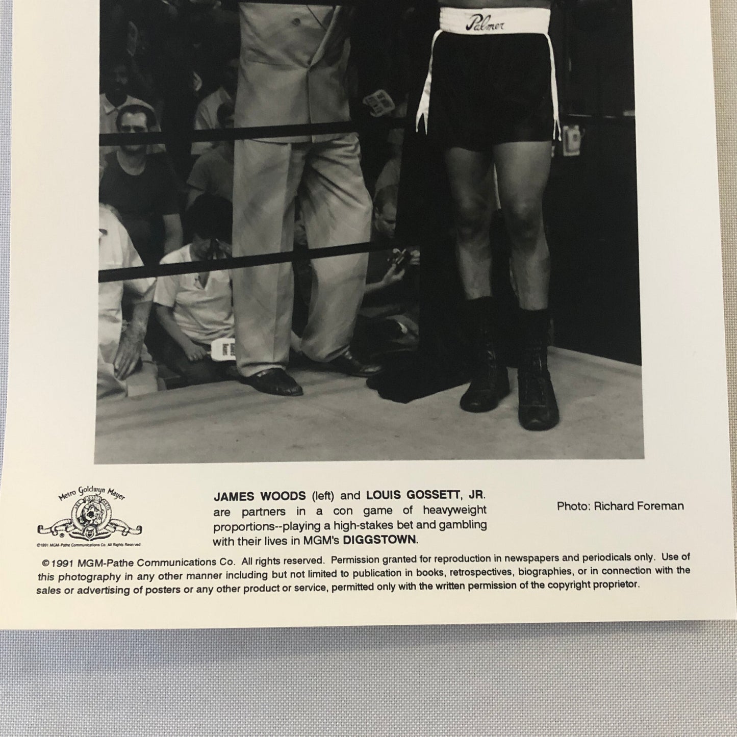 Boxing Movie Film Press Photo Photograph Diggstown James Woods Louis Gossett Jr