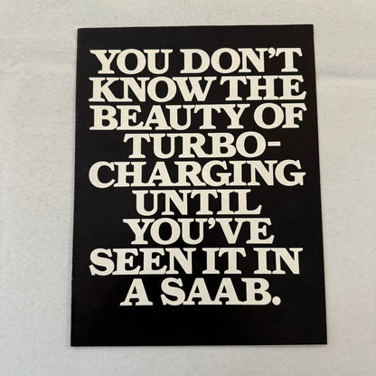 Saab 900 Turbo Car Sales Brochure Catalog Advertising Vintage