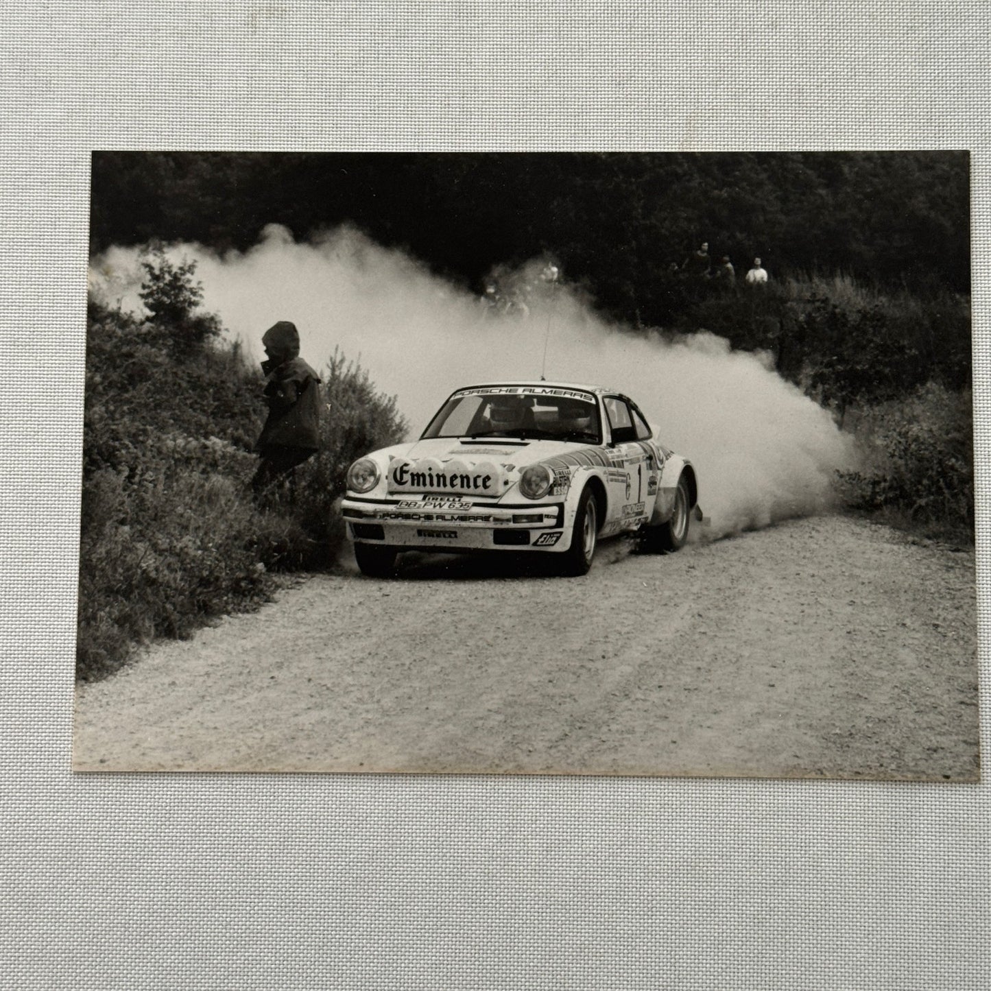Walter Rohrl Porsche Rally Racing Factory Press Photo Photograph Print Vintage