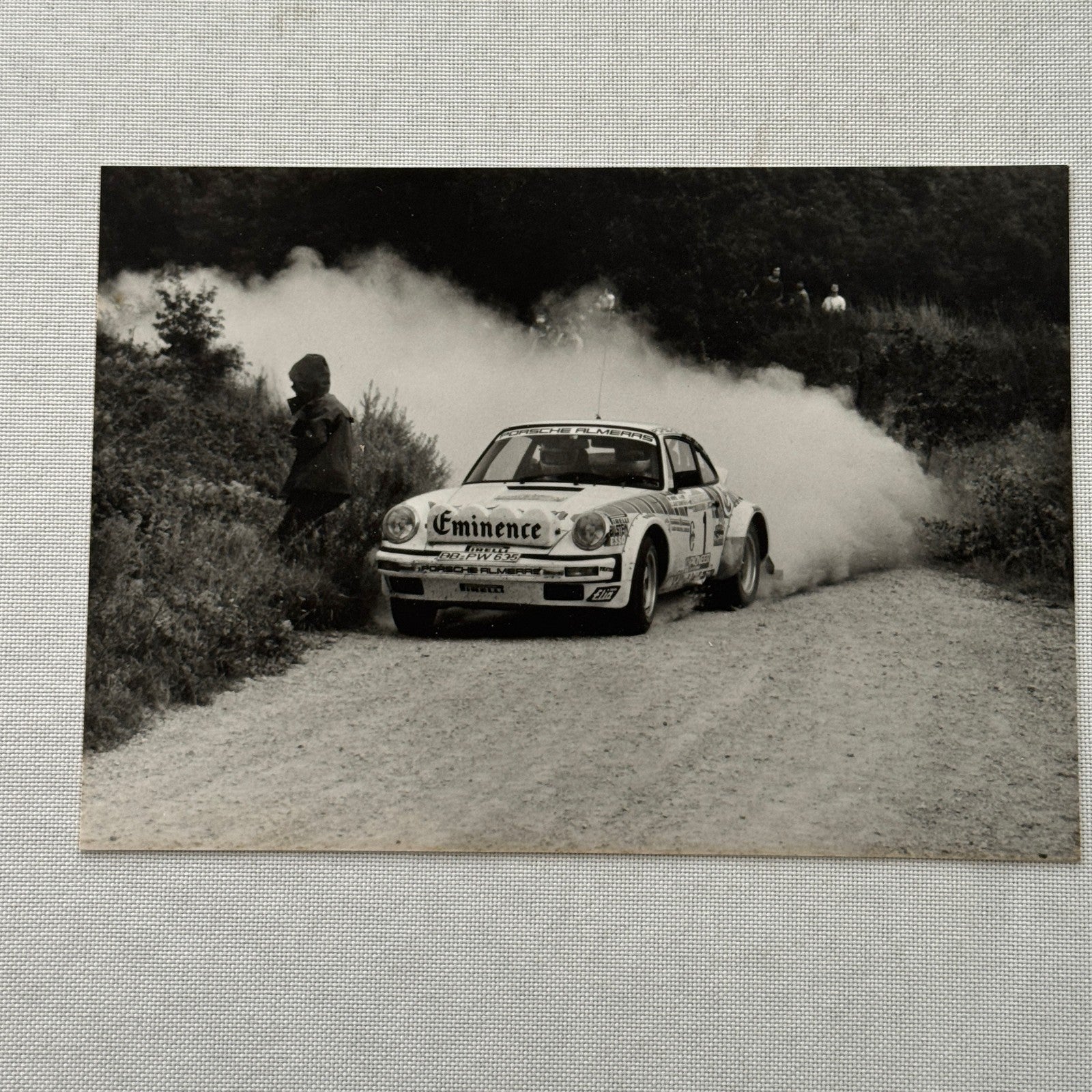 Walter Rohrl Porsche Rally Racing Factory Press Photo Photograph Print Vintage