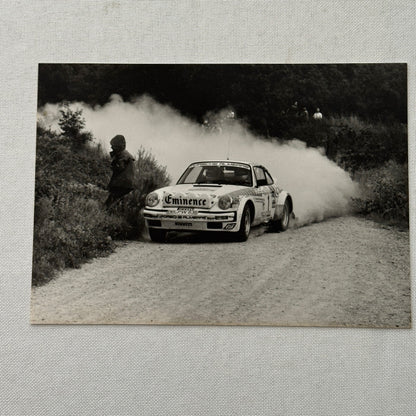 Walter Rohrl Porsche Rally Racing Factory Press Photo Photograph Print Vintage