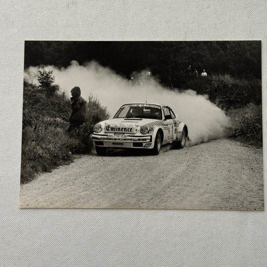 Walter Rohrl Porsche Rally Racing Factory Press Photo Photograph Print Vintage