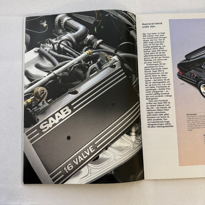 Vintage Saab 900 Cabriolet Saab 900 Turbo 16 Aero Sales Brochure Car SWEDISH