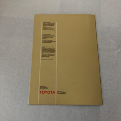 Toyota Cressida Car Sales Brochure Catalog Kombi Wagon German Italian French