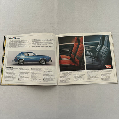 1974 AMC Car Sales Brochure Catalog Matador Gremlin Hornet Javelin Ambassador