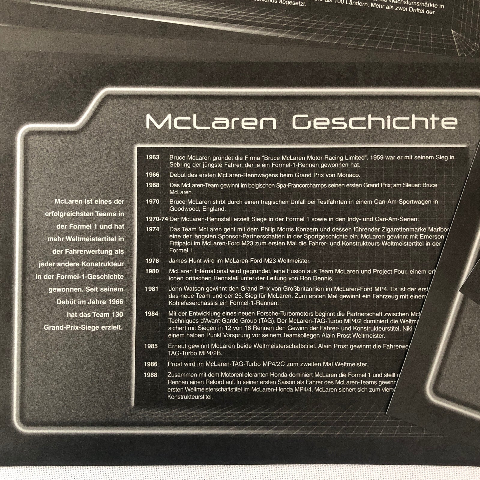 West McLaren Mercedes Press Kit Brochure Photos Mika Hakkinen David Coulthard +