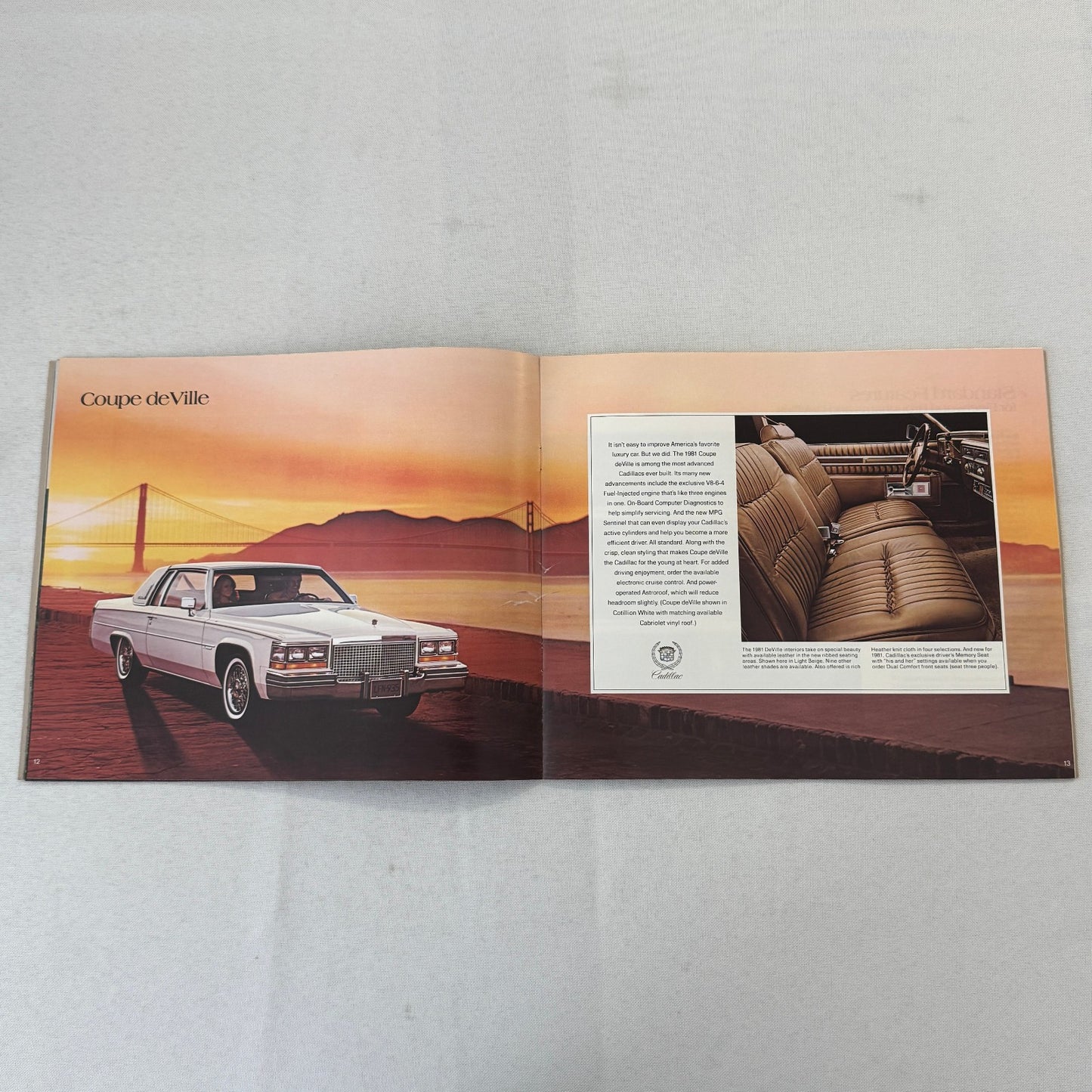 1981 Cadillac Car Sales Brochure Catalog Coupe DeVille Eldorado Seville Brougham