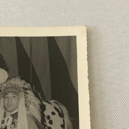 Native American Man with Woman Horse Photo Photograph Circus Vintage