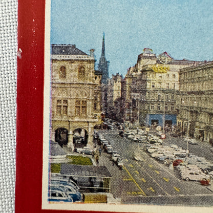 Vintage Hotel Travel Luggage Label Hotel Bristol Wien Vienna Austria