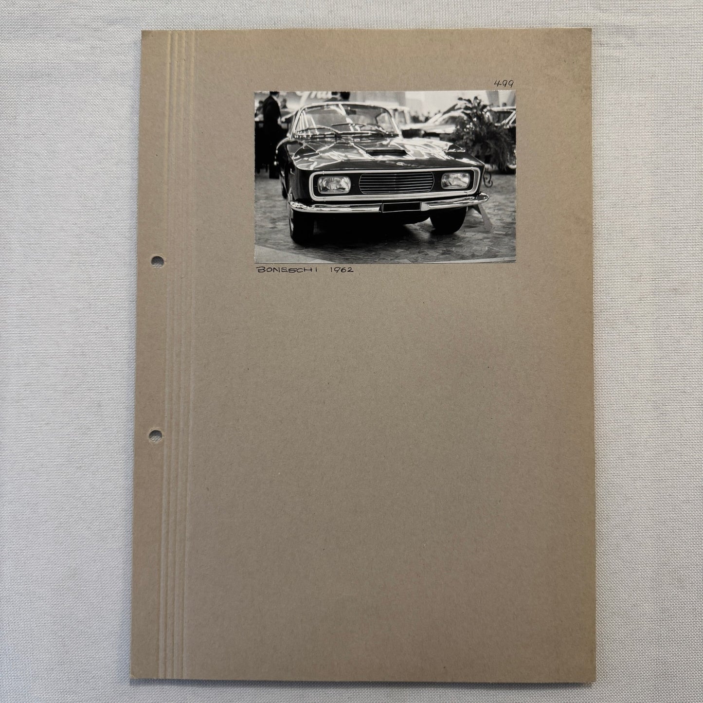 1962 Carozzeria Coachbuilder Coupe Concept Car Vintage Photograph Alfa Romeo