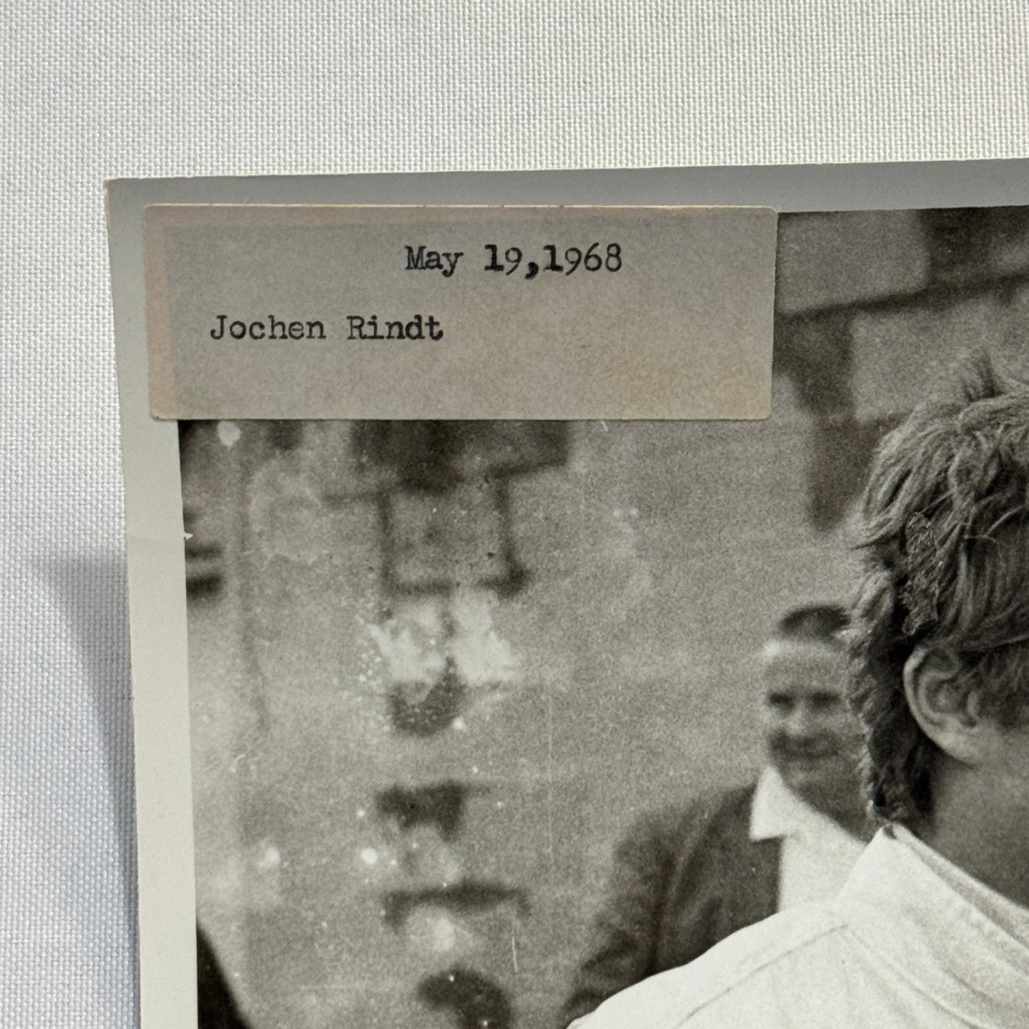 Vintage Racing Photo 1968 Jochen Rindt Racing Driver Motorsport Gulf Racing