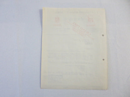 1947 Kaiser Frazer Belgian Distributor Dealer Letter Letterhead Document 