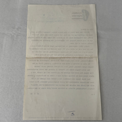 Juan Manuel Fangio Son Cacho Press Release Document London Vintage