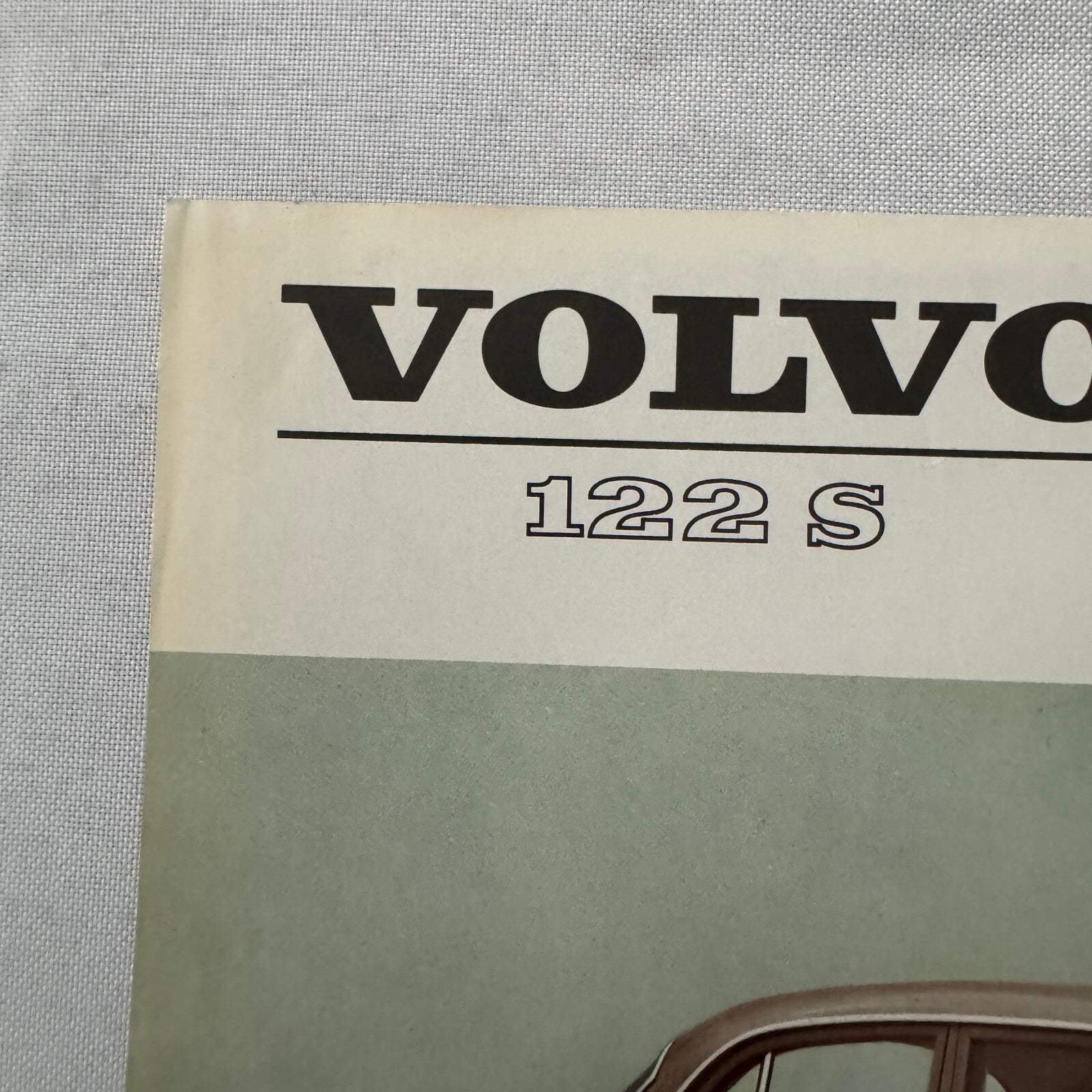 Volvo 122S Sedan Car Sales Brochure Catalog Vintage Advertising Volvo 122 S