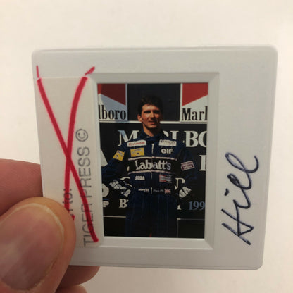 Vintage Formula One F1 Racing 35mm Slide Photo Damon Hill Driver Williams