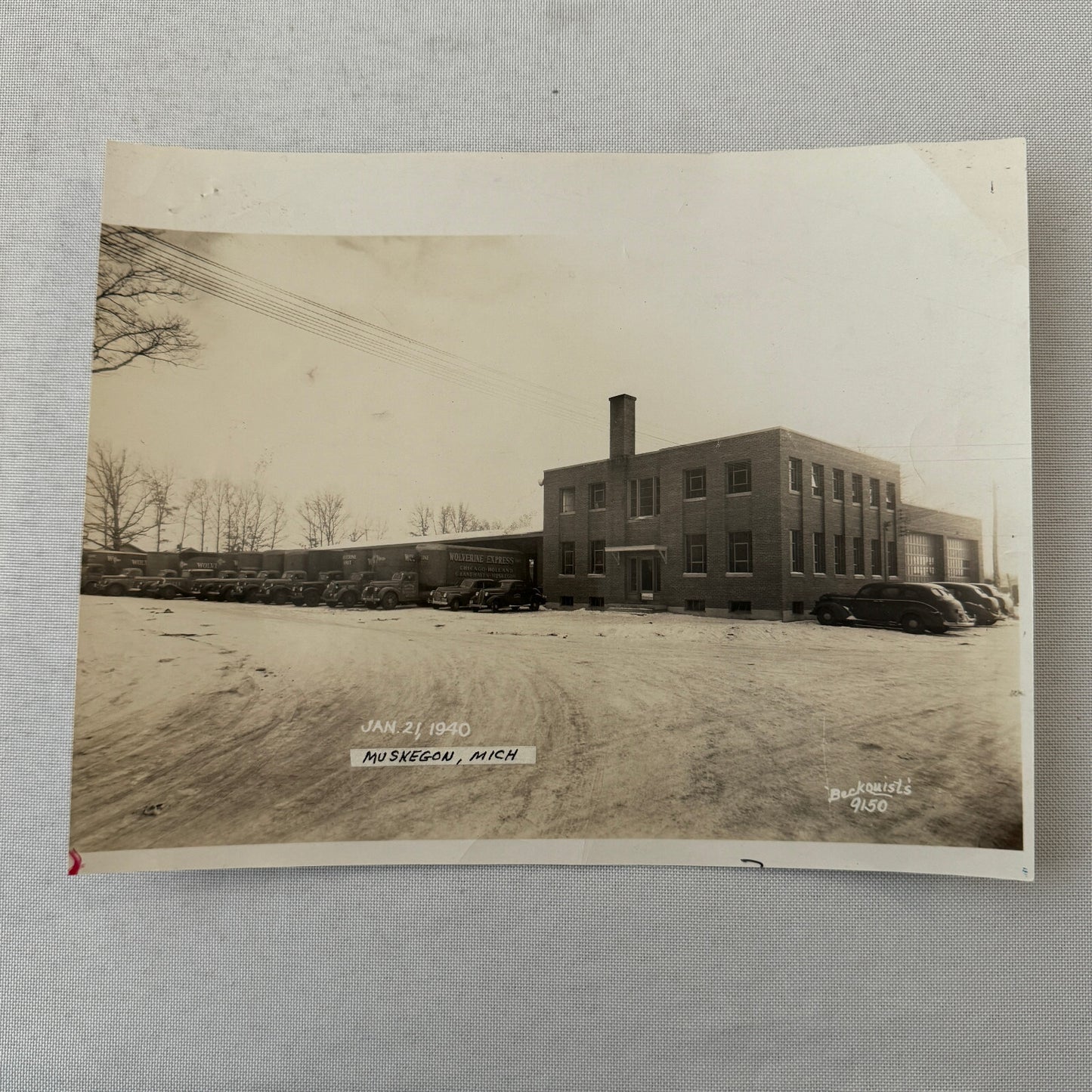 Muskegon Michigan Wolverine Express Truck Building Company Photo Photograph