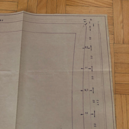 Vintage Porsche Reutter & Co Coachbuilder Factory Part Blueprint Document German