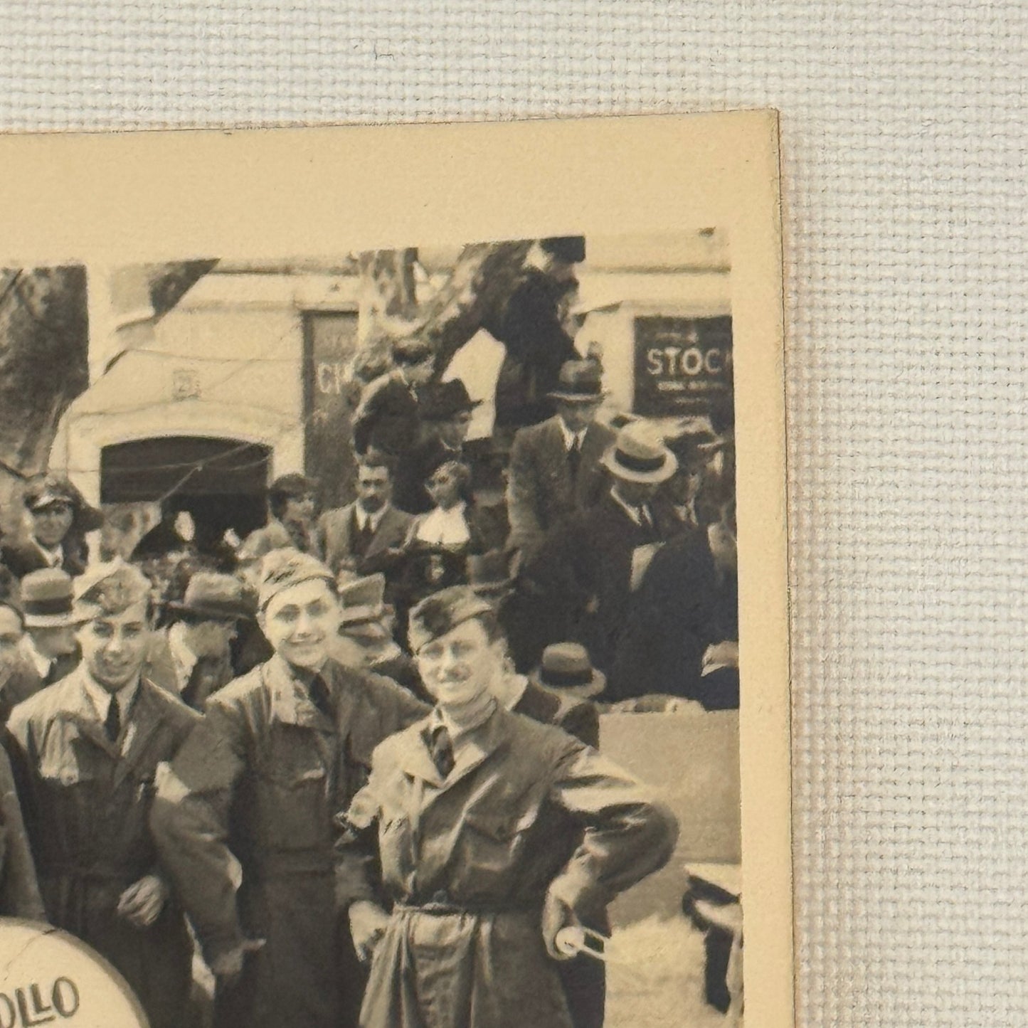 Italian Military Group Photo Vintage Photograph Rome Italy