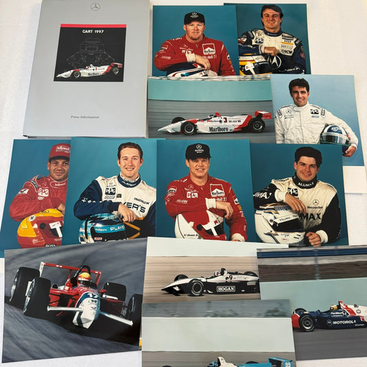 1997 Mercedes CART Racing Press Kit Paul Tracy Greg Moore Al Unser Jr