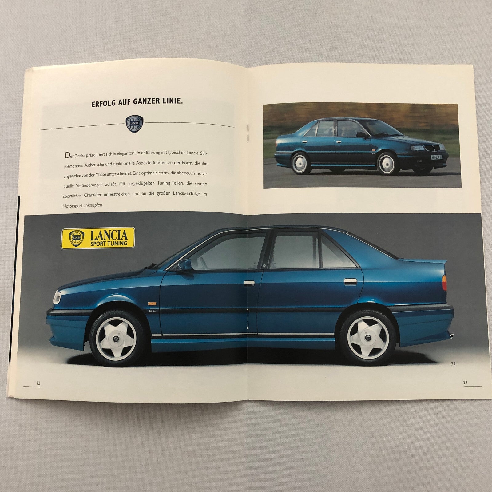 Lancia Dedra Car ACCESSORIES Sales Brochure Catalog Dedra German Text