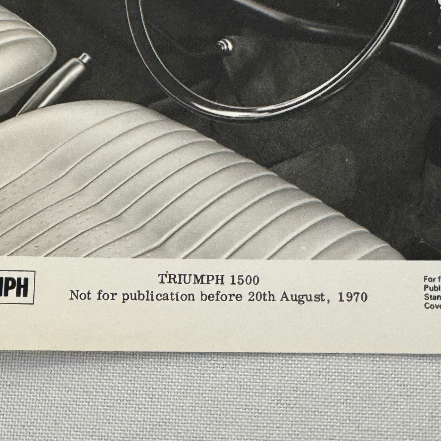 Triumph 1500 Car Factory Press Photo Photograph Print 1971