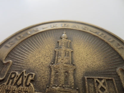 1957 Regionale Automobielsport Club West Kris Kras Rit Car Club Rally Badge 