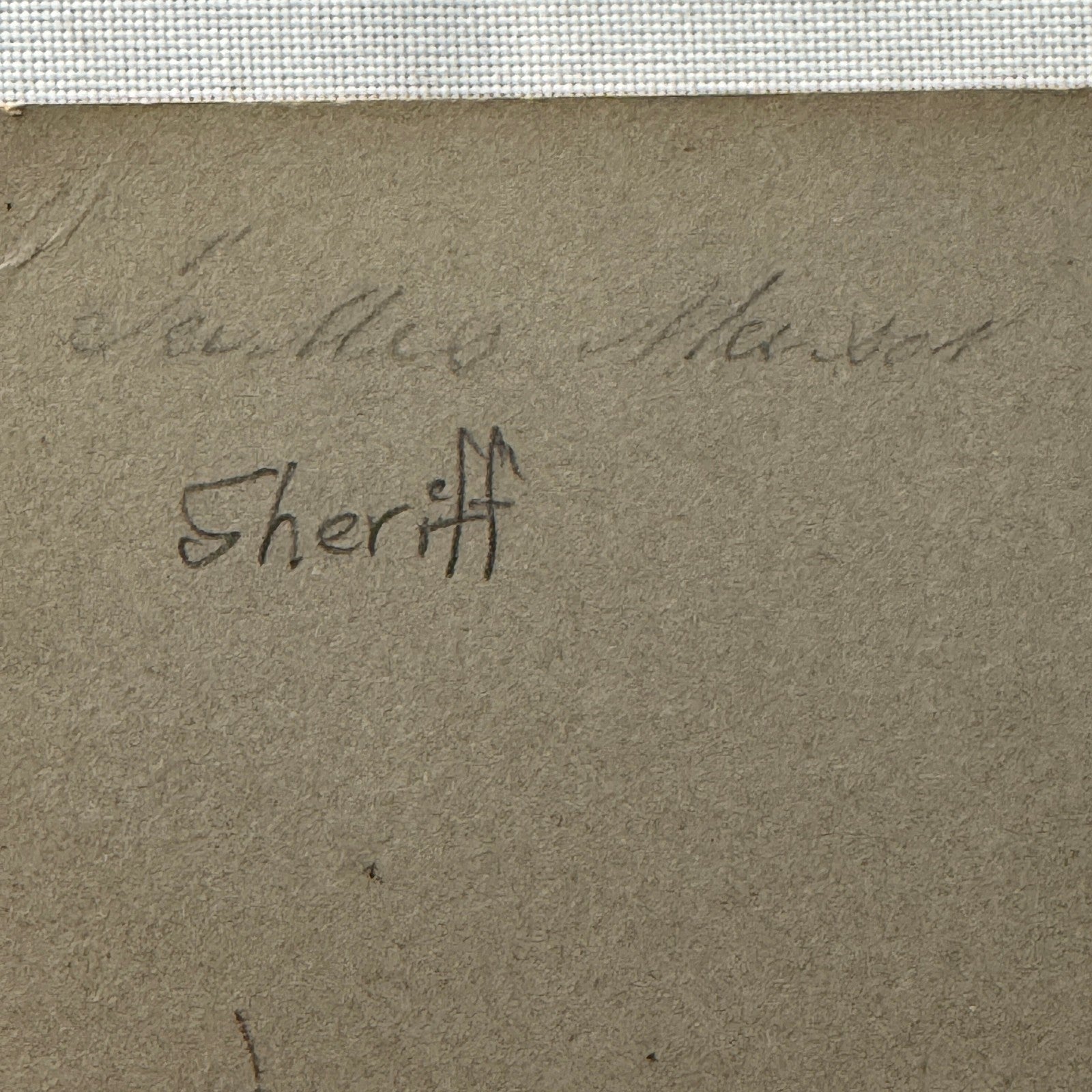 Antique Cabinet Card Photo Sheriff Lawman Badge 1890s James Mason Photograph