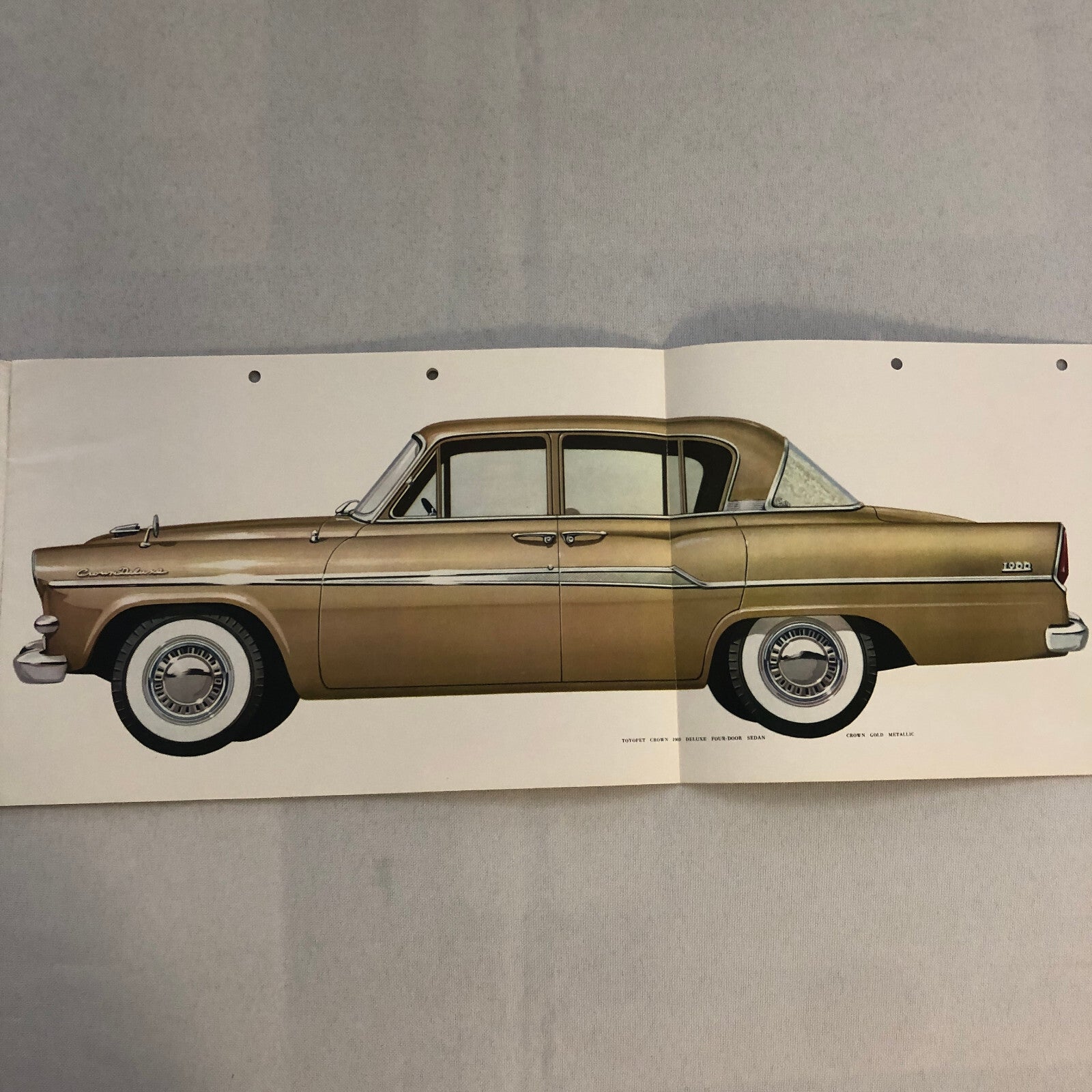 Vintage Toyota Toyopet Crown 1900 Deluxe Car Sales Brochure Catalog Japanese JDM