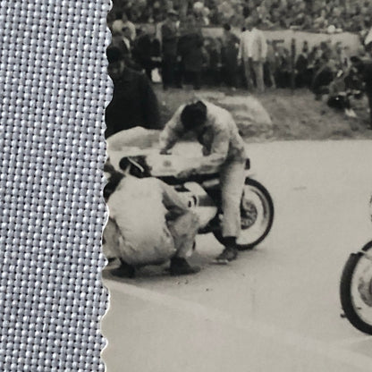Vintage Motorcycle Racing Photo Photograph Print Germany