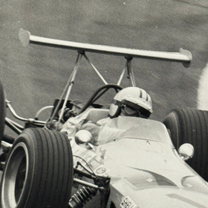 Vintage Racing Photo Denny Hulme McLaren 1968 RAC Grand Prix Photograph