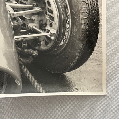 Vintage Racing Photo Photograph Grand Prix Car Wheel