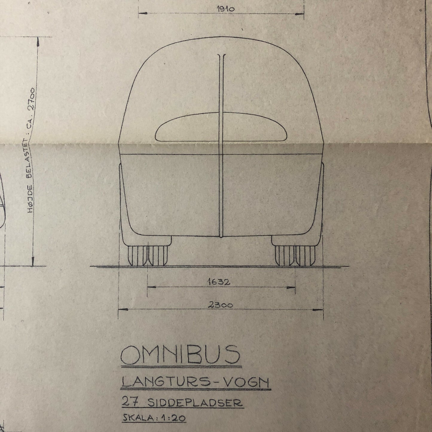 1936 Coachbuilder Bus Design Blueprint Rendering Blue Print Coach Bus Truck