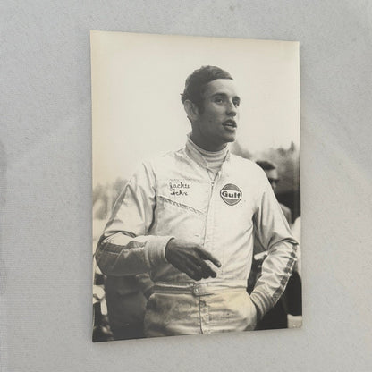 Vintage Racing Photo Photograph Jacky Ickx Driver Gulf Racing Suit