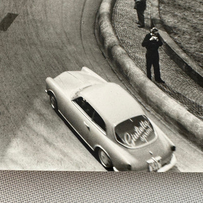 Vintage Racing Car Photo Photograph Print Unidentified Cars