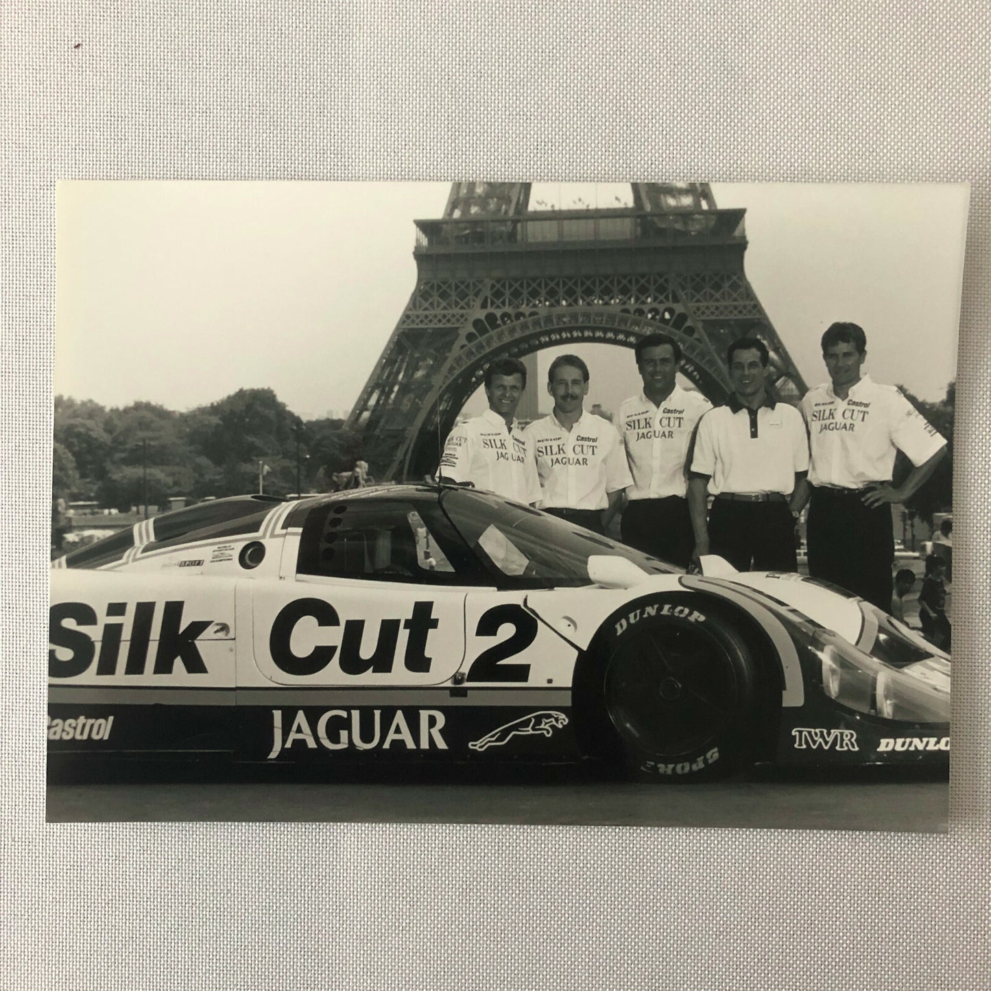 1989 Jaguar Silk Cut Racing Car Team Press Kit Photos + FRENCH LANGUAGE