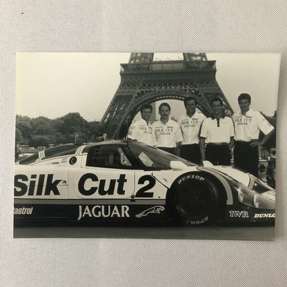 1989 Jaguar Silk Cut Racing Car Team Press Kit Photos + FRENCH LANGUAGE
