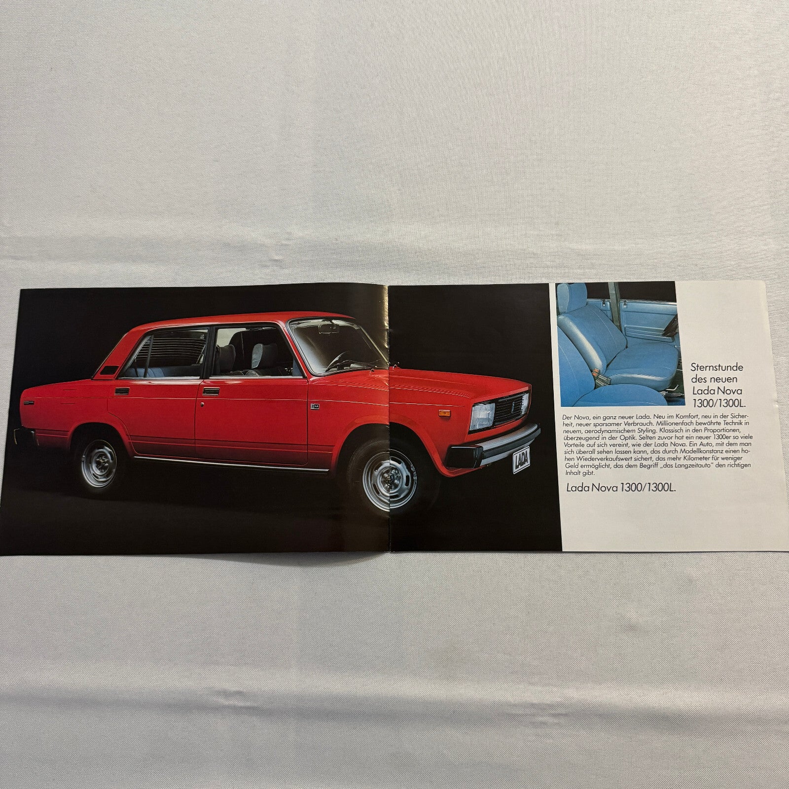 Lada Nova 1300 1300 L Car Sales Brochure Catalog Advertising German Text Vintage