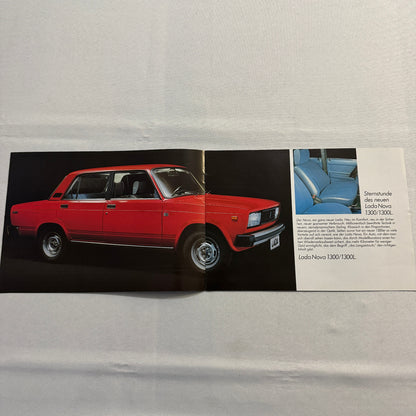 Lada Nova 1300 1300 L Car Sales Brochure Catalog Advertising German Text Vintage