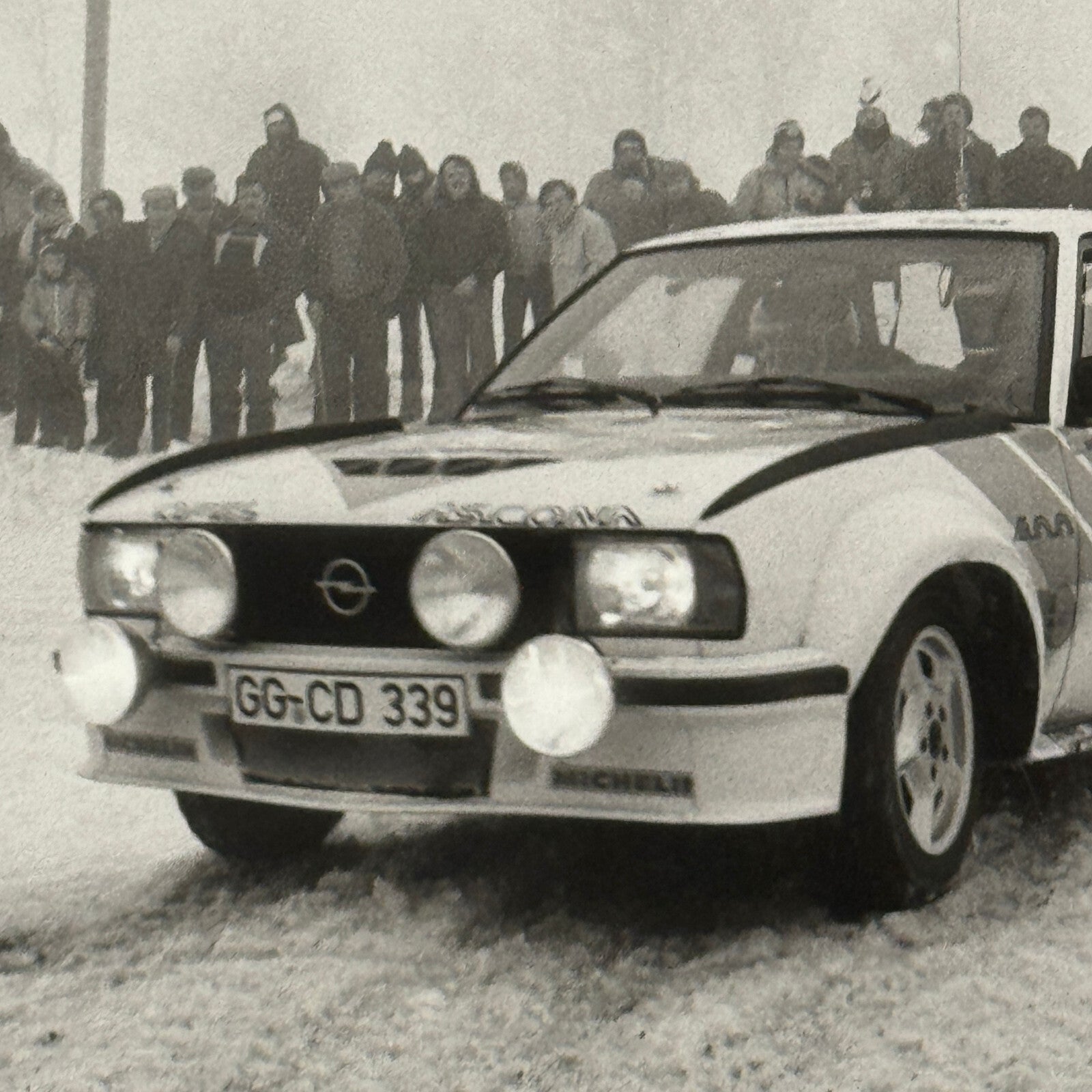 1980 Rallye Monte Carlo Press Photo Photograph DPPI Opel Ascona Rally Car
